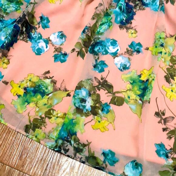 Deb Strapless Floral Dress Size 3 Juniors - Picture 4 of 12